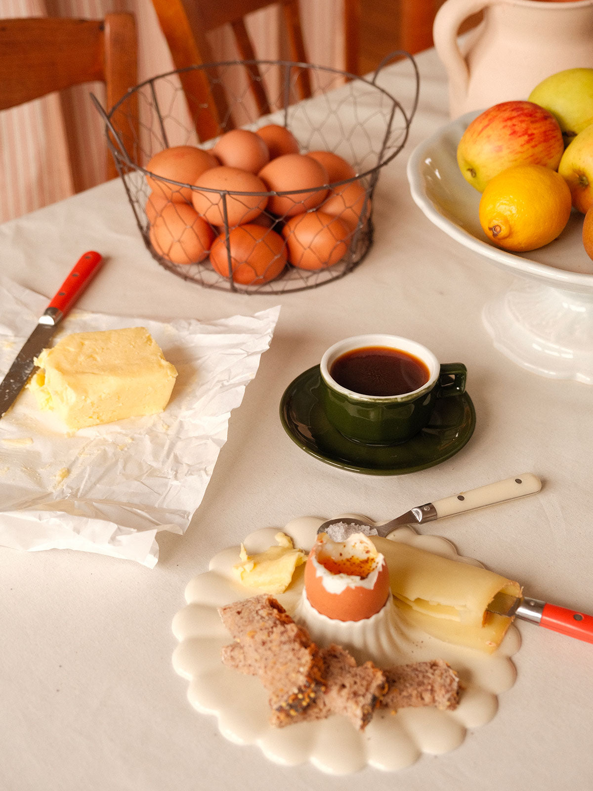 Assiette coquetier Coquille