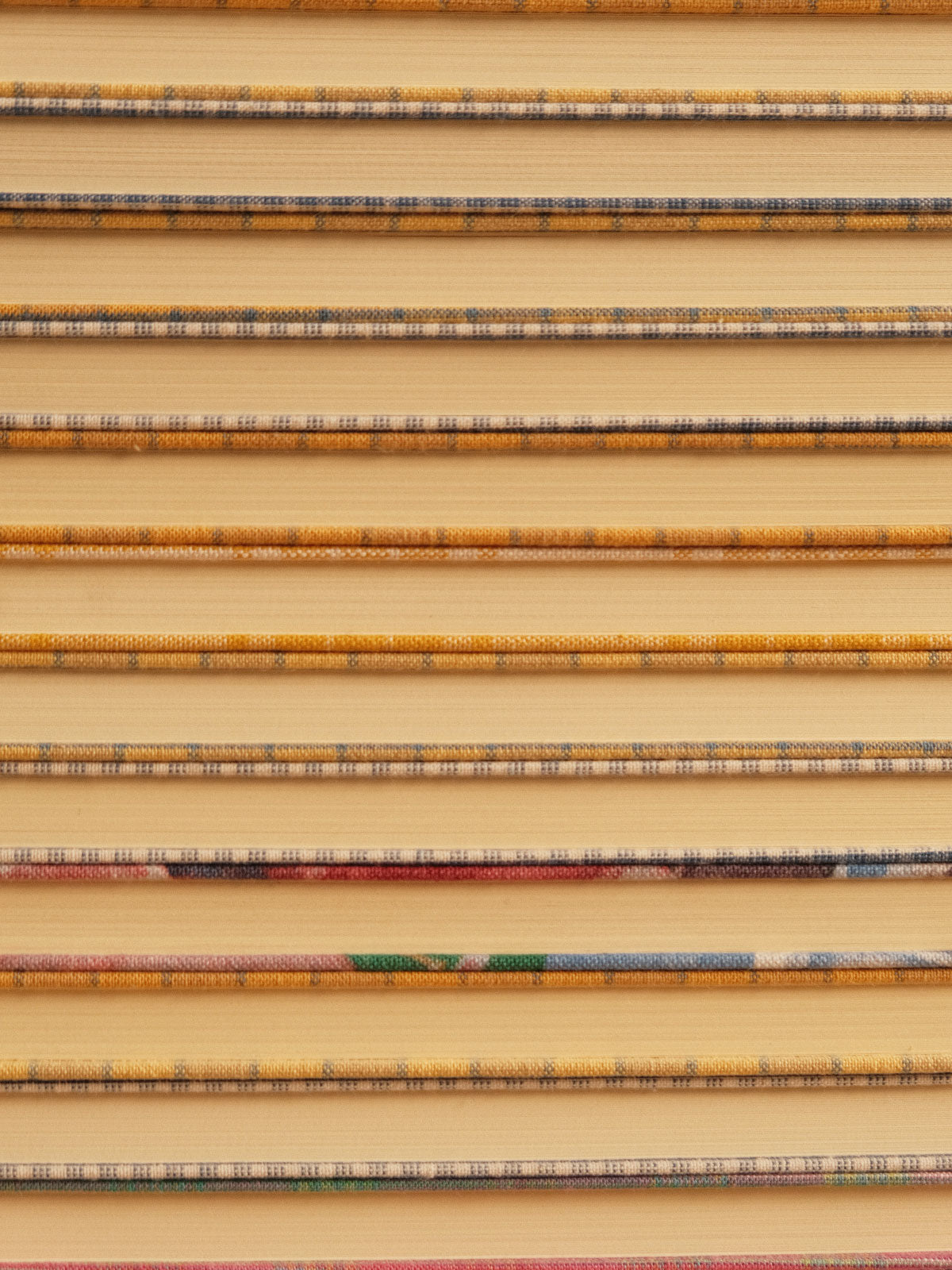 Carnet tissu A5 - Carreaux jaunes et blancs