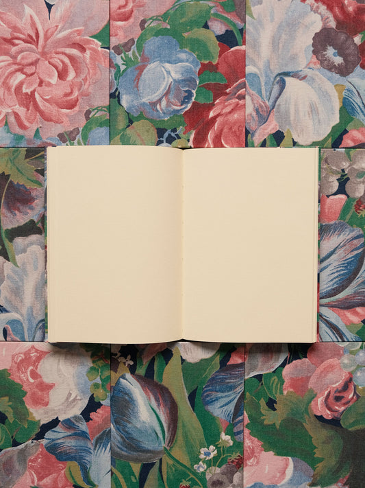 Carnet tissu A5 - Grandes fleurs