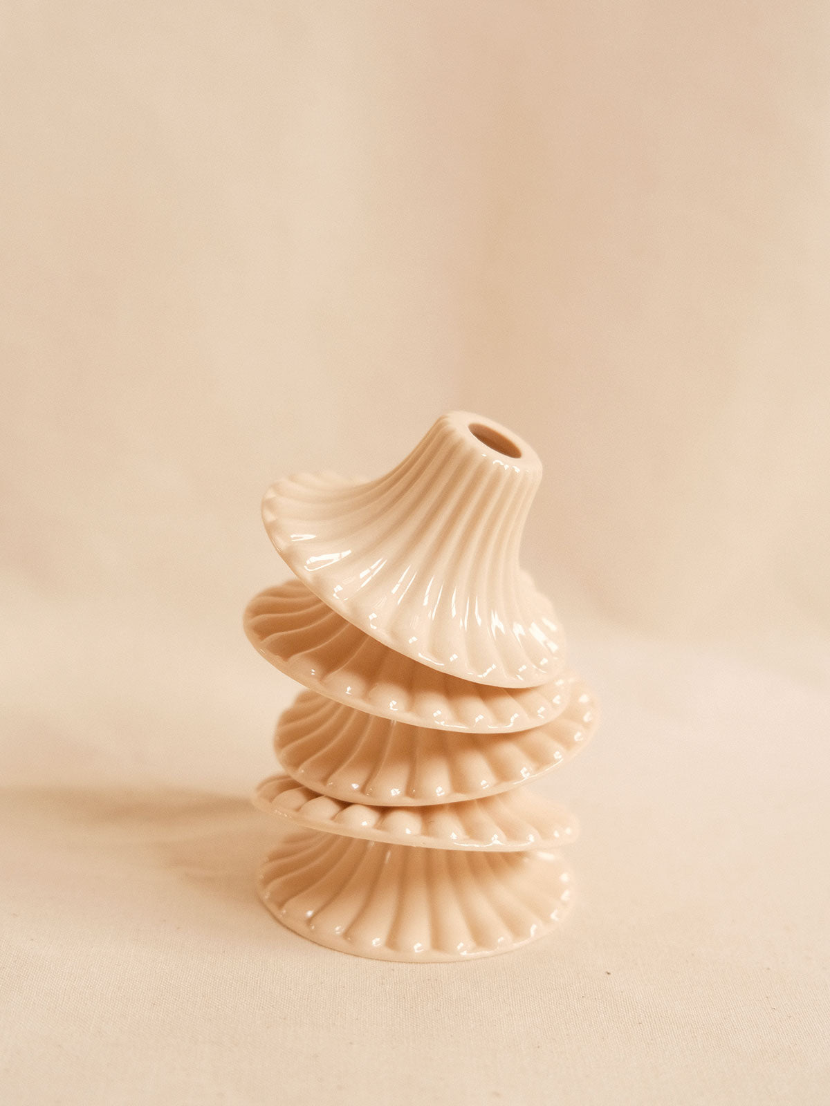 Mini bougeoir Coquille Édition 01 - Crème
