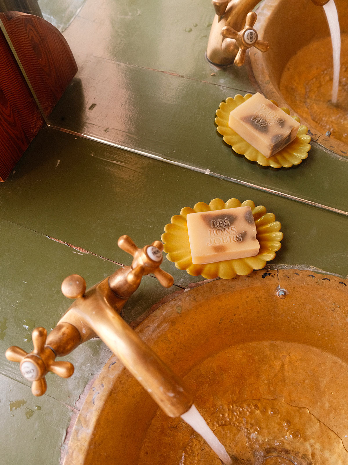 Porte-savon Coquille - Jaune moutarde