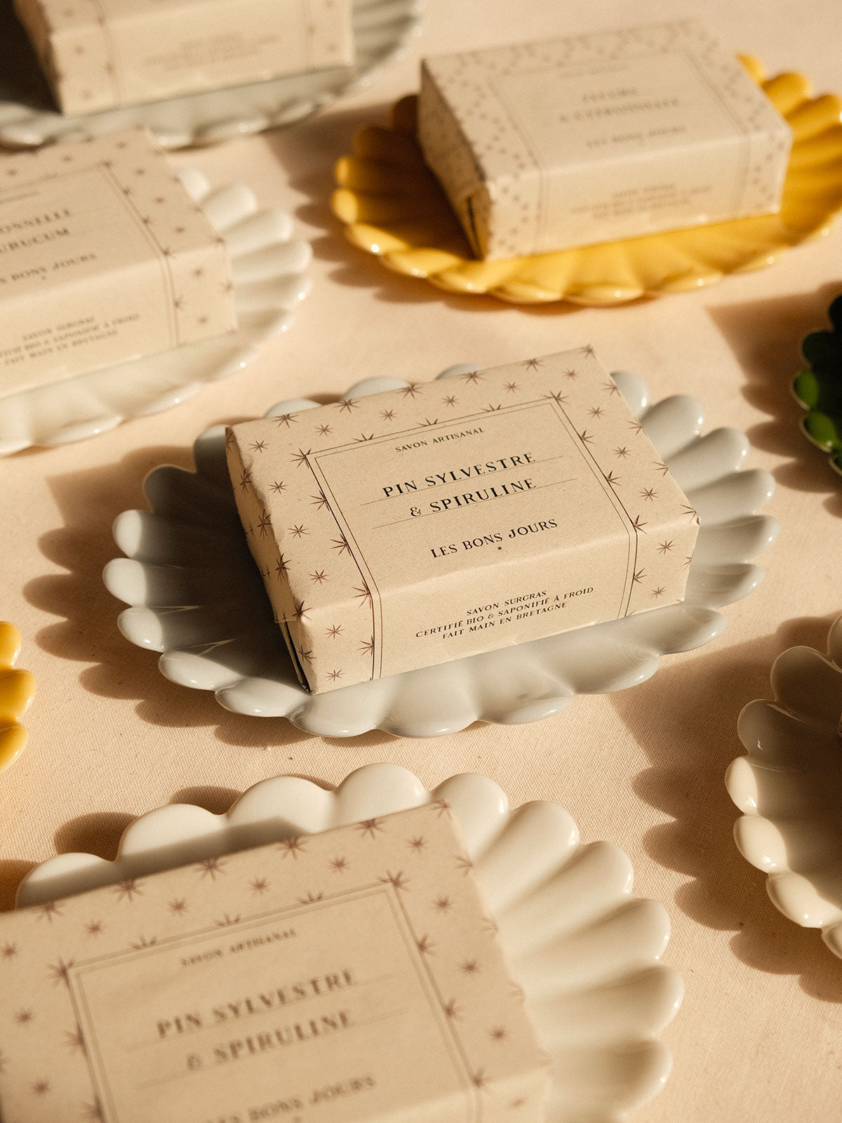 Porte-savon Coquille - Gris perle