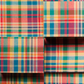 Boîte tissu - Carreaux multicolores