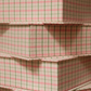 Boîte tissu - Carreaux rose vert