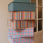 Boîte tissu - Carreaux multico