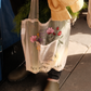Sac porte-bouquet brodé Les Bons Jours x Brigitte Tanaka - Édition limitée