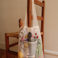 Sac porte-bouquet brodé Les Bons Jours x Brigitte Tanaka - Édition limitée
