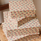 Boîte tissu - Beige fleurie