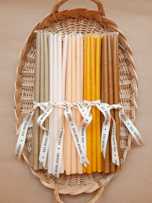 Fagot de 10 bougies fines pour Mini bougeoir